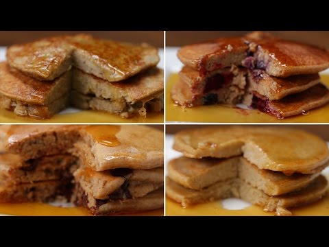 VIDEO : nutritious pancakes 4 ways - customize & buy the tasty cookbook here: http://bzfd.it/2fpfeu5 here is what you'll need! bananacustomize & buy the tasty cookbook here: http://bzfd.it/2fpfeu5 here is what you'll need! bananapancakess ...