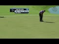 Phil Mickelson finishes with a birdie on No. 18 at Cadillac