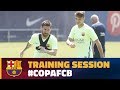 Final training session of the season with the Copa final in mind