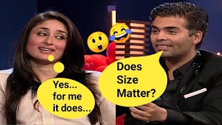 Does size matter kareena kapoor || karina kapoor replies on does size matter || 