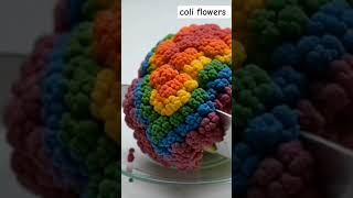 How To Cutting Coli Flowers Cutting With Knofe