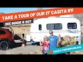 TAKE A TOUR OF OUR NEW RV – 2019 CASITA TRAVEL TRAILER FREEDOM DELUXE 17' + BLOOPERS! | RV Living