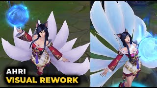 Ahri Asu - Visual Rework Update - New Model All Animations & Effects League Of Legends
