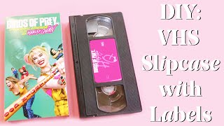 Diy Vhs Cette Slip Case With Labels Templates Included