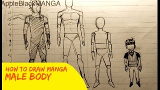 How To Draw Manga: Male Body Proportions