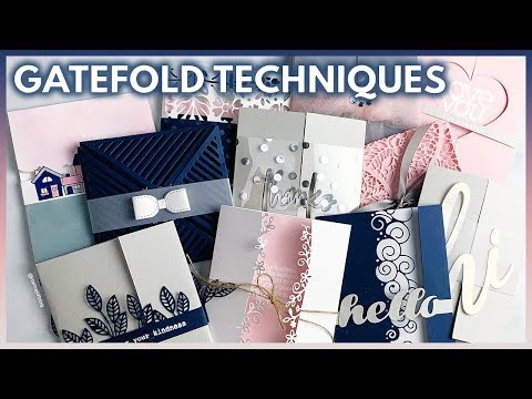 11 Easy DIY Gatefold Card Tutorials For Cards And Invitations - YouTube