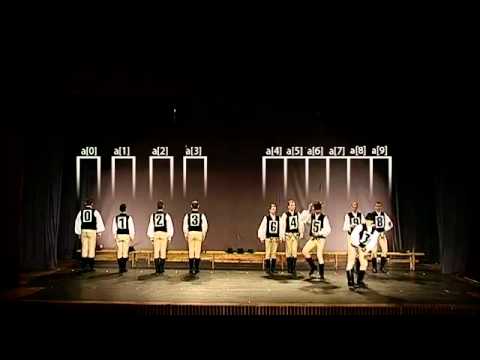 Quick-sort with Hungarian (Küküllomenti legényes) folk dance.flv