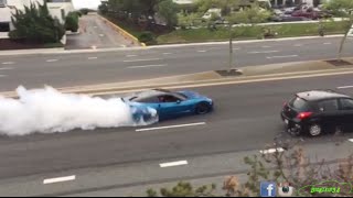 Pulling On The Highway Like A Boss In A Corvette
