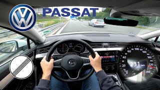 VW Passat B8 2.0 TDI DSG (150HP) | TOP SPEED ON GERMAN NO LIMIT AUTOBAHN | 232km