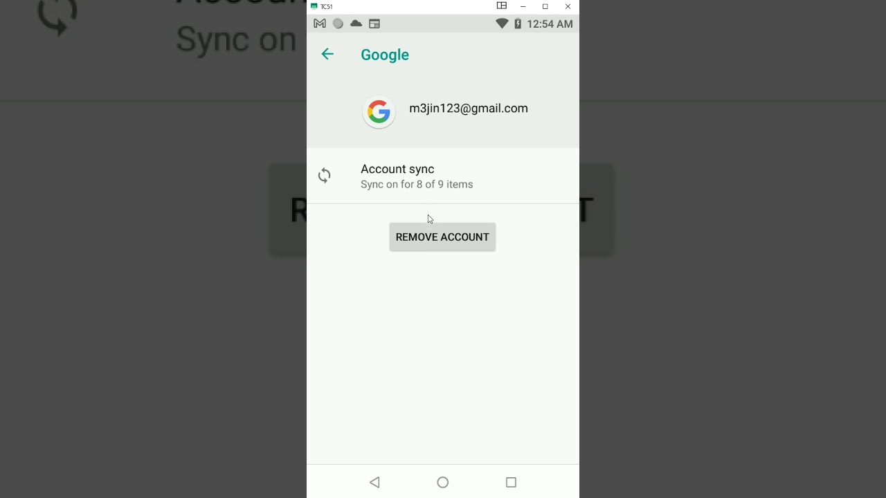 TC5x Google Account Removal TC5x Google Account Removal
