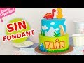 TARTA DECORADA SIN FONDANT | TEMÁTICA DINOSAURIOS IDEAL PARA FIESTAS INFANTILES | Quiero Cupcakes!