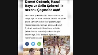 Demet, Hazal Kaya,Selin Sekerci In The Sea.super Photosboom
