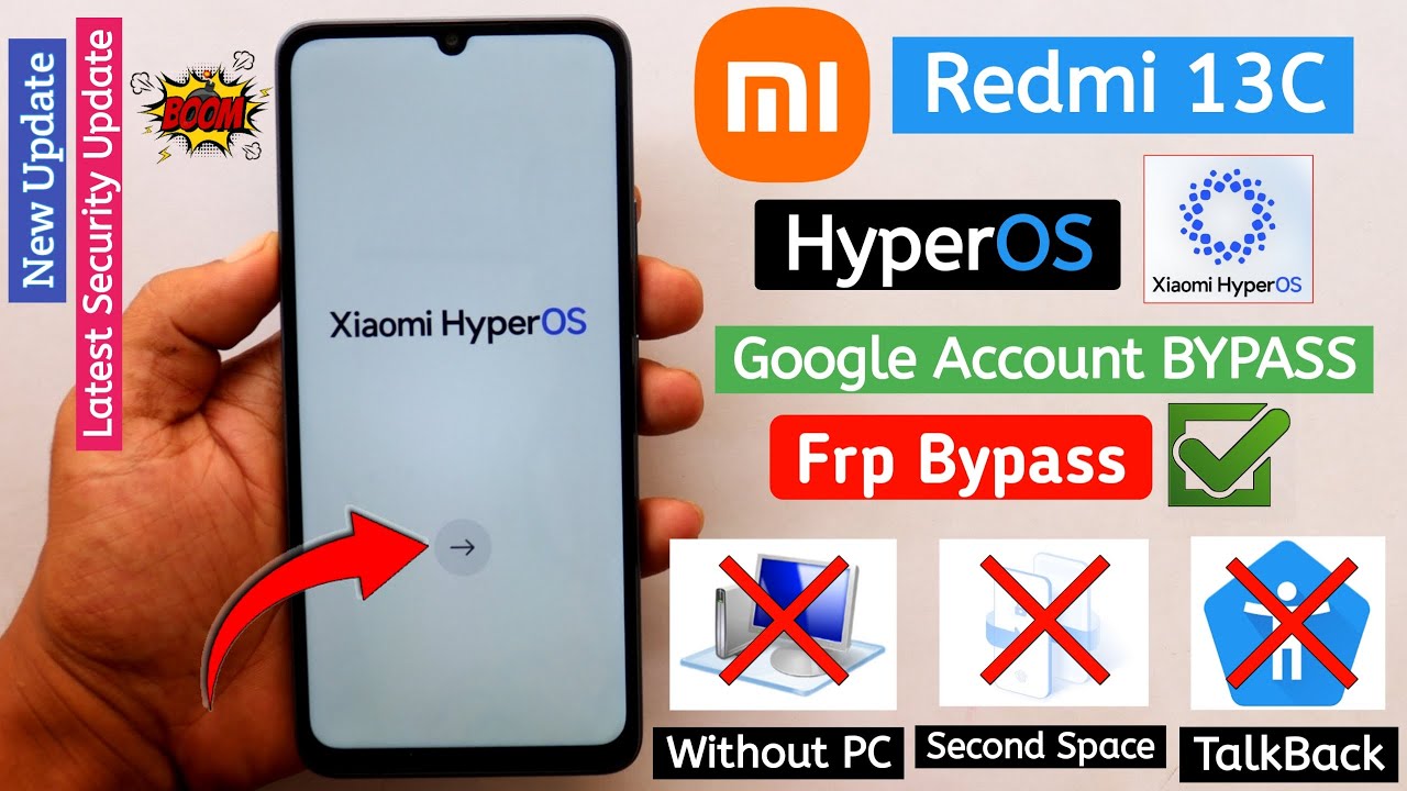 Redmi 13C HyperOS | Frp Bypass Without PC | Easy Google Redmi 13C HyperOS | Frp Bypass Without PC | Easy Google