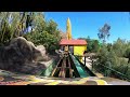 The Golden Loop Roller Coaster [4K] at Gold Reef City Theme Park