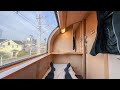 7 Hours Ride on Sleeper Train from Osaka→Tokyo 🚆 🌅