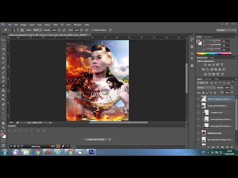 วิธีการตัดแต่งภาพ ภาพซ้อนภาพง่ายๆ ไม่ถึง 10 นาที Photoshop CS6