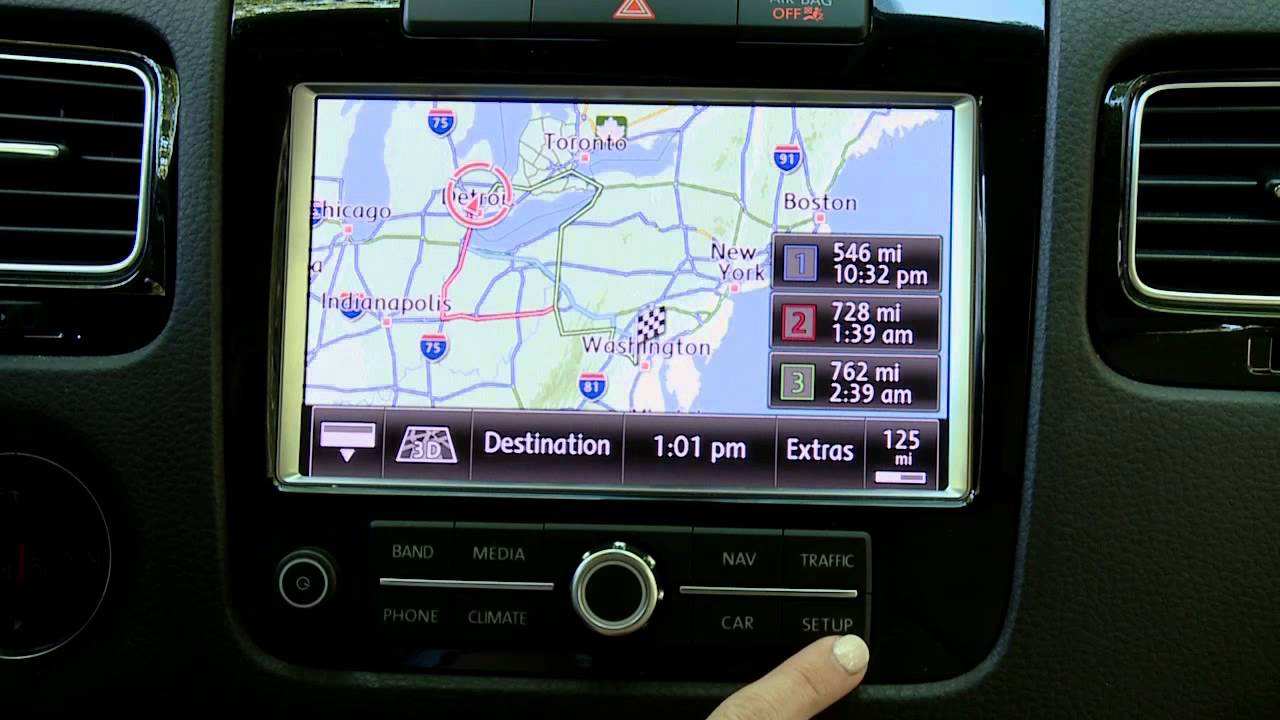 Volkswagen Touareg RNS 850 GPS Navigation How-to ...