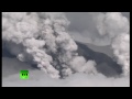 Aerial Japan volcano footage: Mt Ontake spews giant ash cloud, locals flee