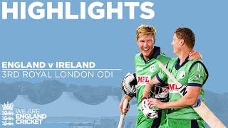 England v Ireland - Highlights | Stunning Ireland Win Thrilling Match In Final Over | 3rd ODI 2020