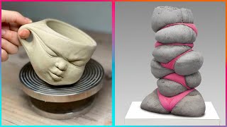 Relaxing ASMR POTTERY ART: mesmerizing clay and ceramic masterpieces 