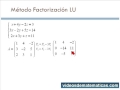 Sistemas de Ecuaciones - Factorizacion LU