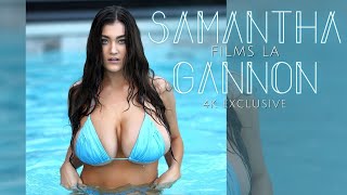 Samantha Gannon Bikini Model Films LA Debut