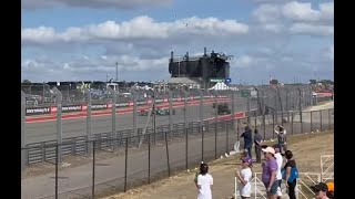 F1 COTA 2022 - Alonso Stroll crash - spectator view (crowd)