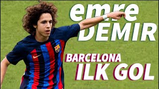 Emre Demir Barcelona’da ilk Golünü attı | Emre Demir vs UE La Jonquera İlk Maç P