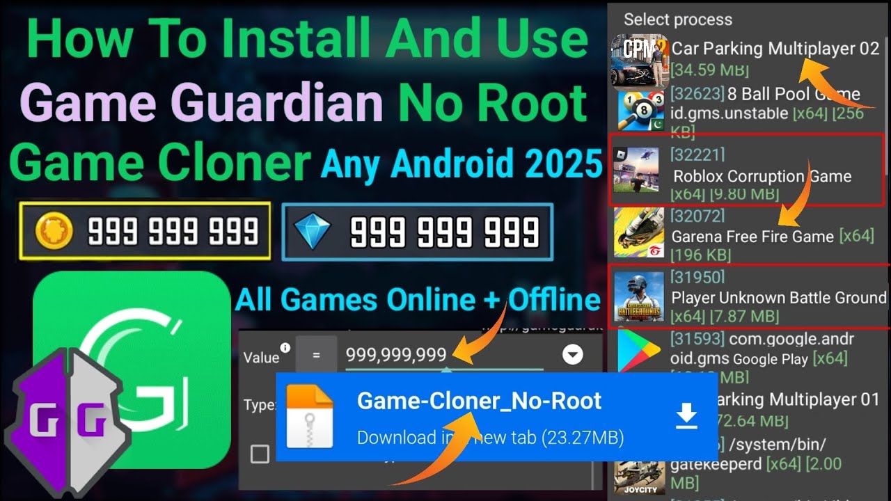 How To Install And Use Game Guardian in Game Cloner No How To Install And Use Game Guardian in Game Cloner No