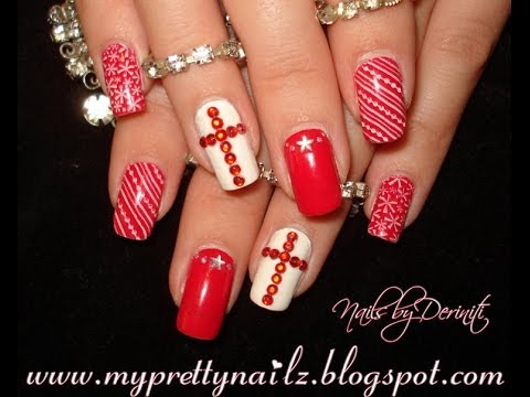 Nail Designs With Rhinestones And Crosses 3