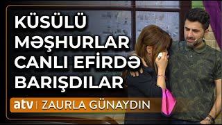 Səni Özümdən Çox Sevirəm Müğənni Zauru Qucaqlayıb Ağladi - Zaurla Günaydın