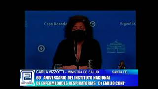 CARLA VIZZOTTI 60° ANIVERSARIO DEL INSTITUTO NACIONAL DE ENFERMEDADES RESPIRATORIAS "Dr EMILIO CONI"