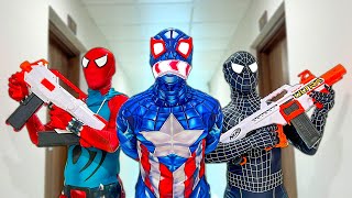 Team Spider-Man Vs Bad Guy Team | Rescue Blue Spider's From Bad-Hero ( Live Action ) - Follow Me