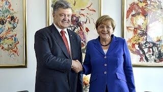 Merkel Ile Poroşenko Ukrayna'yı Görüştü