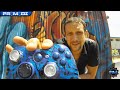Blue Hex Custom PS3 Controller & Holographic Zebra Stripe Custom Xbox Controller by ProModz.com