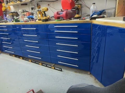 Custom Garage Work Shop Cabinet build and Installation Part 3 of 3 