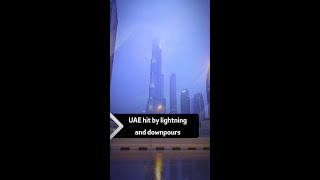 Uae Hit By Lightning And Downpours