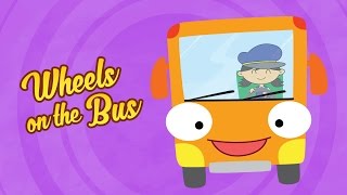 Wheels On The Bus Go Round And Round Hd Video Song With Lyrics Nursery Rhymes By Luke & Mary