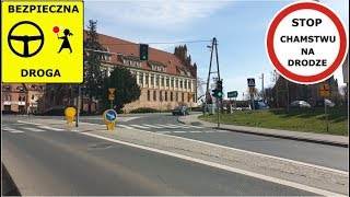 Pułapka na skrzyżowaniu w Chojnie - wymuszenie pierwszeństwa #8 Bezpieczna droga