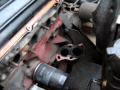 VW Golf mk1 1.3l engine without exhaust manifold (throwing flame)