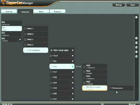 CopperLan Manager MIDI handling demo