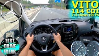 2022 Mercedes Benz Vito Tourer 114 CDI 136 PS TOP SPEED AUTOBAHN DRIVE POV