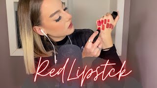 Asmr Red Lipstick Collection
