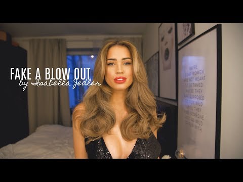 How I Fake A Blow Out For New Years Eve - Isabella Jedler Hair Tutorial - YouTube