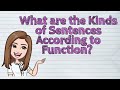 (ENGLISH) What are the Kinds of Sentences According to Function? | #iQuestionPH