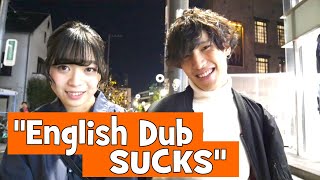 Japanese React to English Dubbed Anime (Interview)