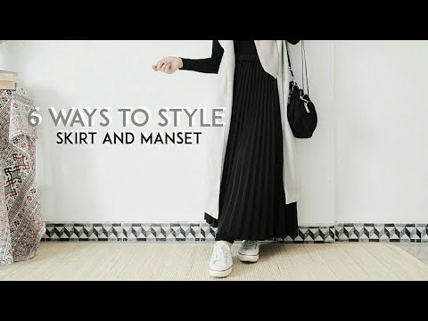 How To Style Skirt And Manset | Everyday Hijab Outfit Ideas - YouTube