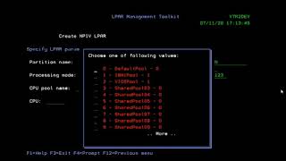 Demo With Creating Npiv Or Vscsi Lpar