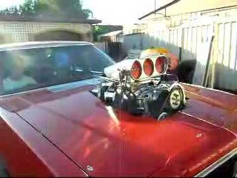 This My Drag Car HJ Holden running a blown Injected 454