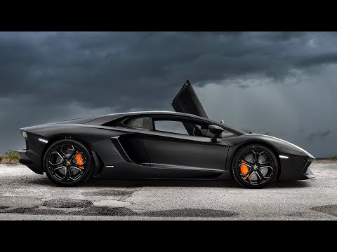 Matte Black Lamborghini Aventador walk around